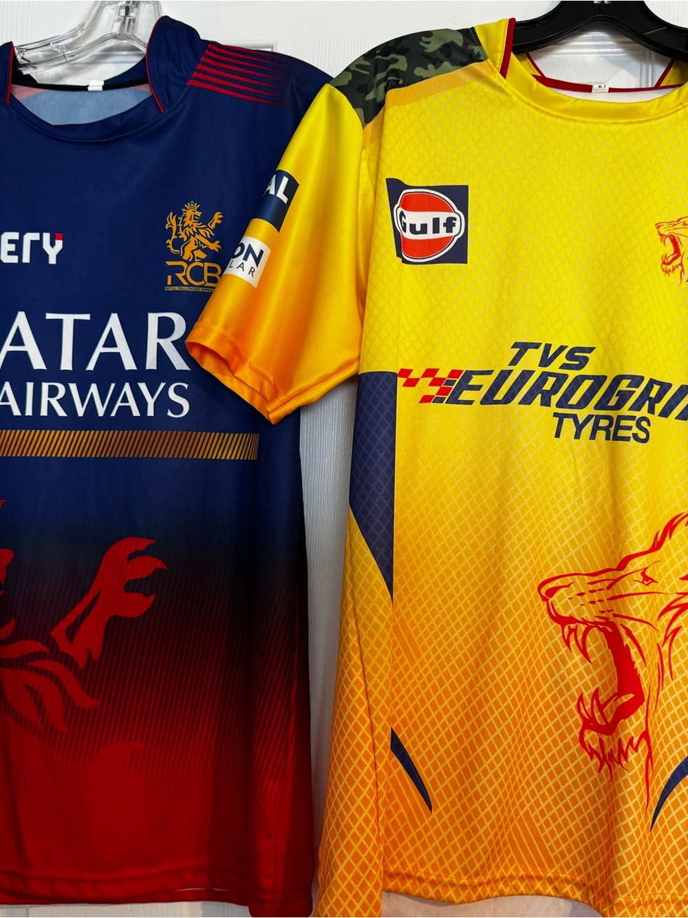 Cricket Team Sports Jerseys (2) Virat and Dhoni